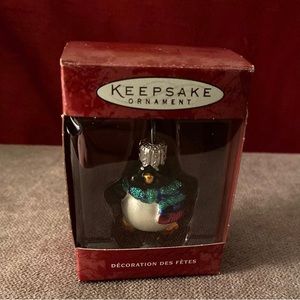 Hallmark Hand-Blown Glass Ornament Li'l Roly-Poly Penguin